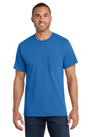 Port & Co® Core Cotton Pocket Tee. PC54P