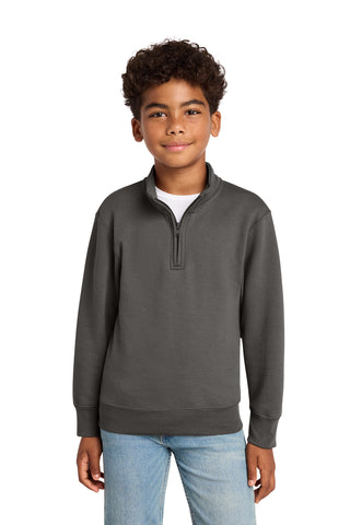 Port & Co® Youth Core Fleece 1/4-Zip Pullover Sweatshirt PC78YQ