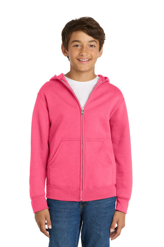Port & Co® Youth Core Fleece Full-Zip Hooded Sweatshirt PC78YZH
