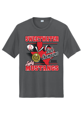 Sweetwater Lady Mustangs - State Champions on Grey