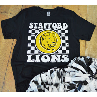 Stafford Lions - Checkered T-Shirt