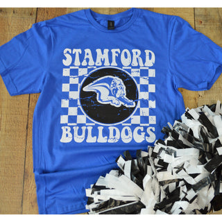 Stamford Bulldogs - Checkered T-Shirt
