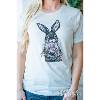 Bunny with Bow - Easter Tee