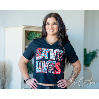 Save Lives - Nurse V-Neck Tee