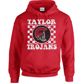 Taylor Trojans - Checkered Hoodie