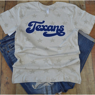 Thomas Texans - Script with Stars T-Shirt