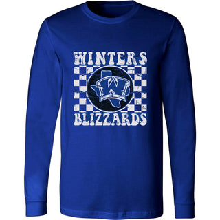 Winters Blizzards - Checkered Long Sleeve T-Shirt