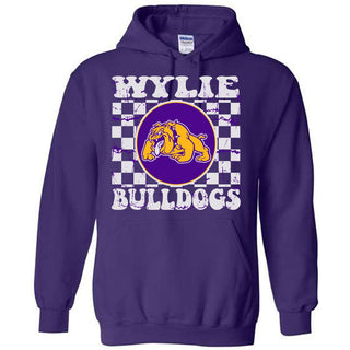 Wylie Bulldogs - Checkered Hoodie