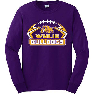 Wylie Bulldogs - Football Long Sleeve T-Shirt