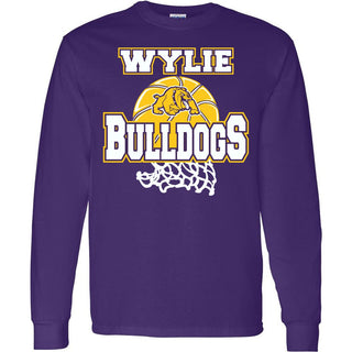 Wylie Bulldogs - Basketball Long Sleeve T-Shirt