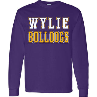 Wylie Bulldogs - Color Block Long Sleeve T-Shirt