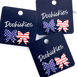Patriotic Dangles and Stud Earrings