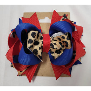 Red and Blue/Navy Bows