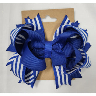 Blue and White Bows