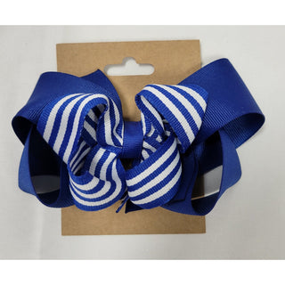 Blue and White Bows