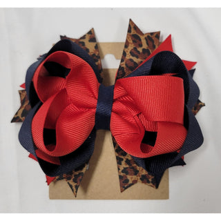 Red and Blue/Navy Bows