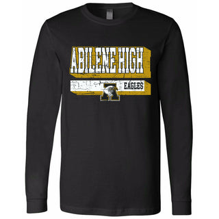 Abilene High Eagles - Stripe Shadow Long Sleeve T-Shirt