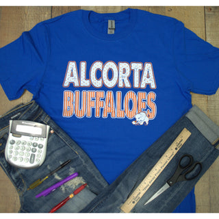 Alcorta Buffaloes - Stripes & Dots T-Shirt