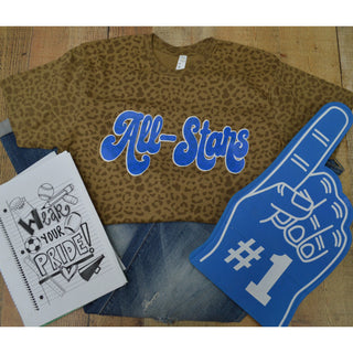 Ortiz All-Stars - Script with Animal Print T-Shirt