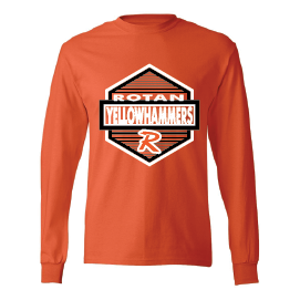 Rotan Yellowhammers - Hexagon Long Sleeve T-Shirt