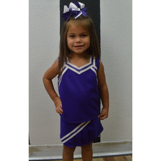 Purple & White Cheer Suit