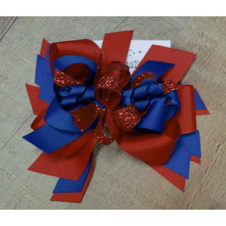 Red & Blue/Navy Bows