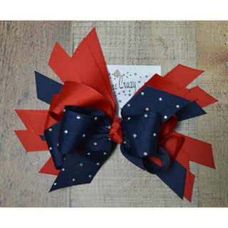 Red & Blue/Navy Bows