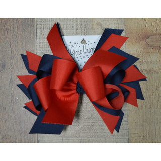 Red & Blue/Navy Bows