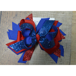 Red & Blue/Navy Bows