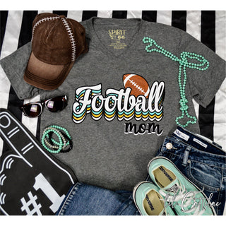 Football Mom V-Neck Tee