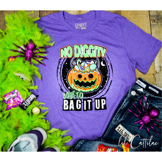 No Diggity 'Bout to Bag it Up Halloween Tee