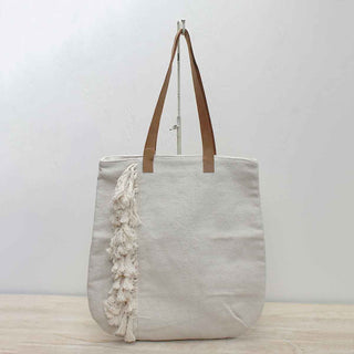 Haines Fringe Tote Natural