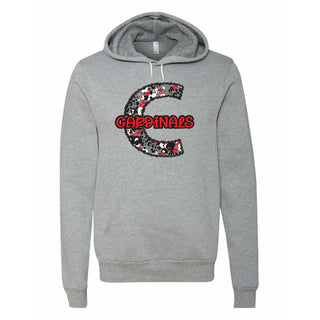 Clack Cardinals - Stitched Flowers Hoodie