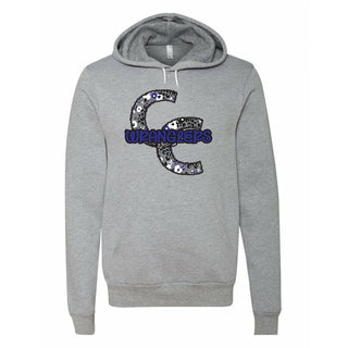 Cisco College Wranglers - Stitched Flowers Hoodie