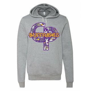 Cross Plains Buffaloes - Stitched Flowers Hoodie