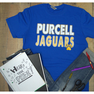 Purcell Jaguars - Stripes & Dots T-Shirt