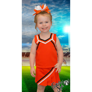 Orange & White Cheer Suit15