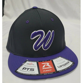 Wylie Bulldogs - Black/Purple W Fitted Cap