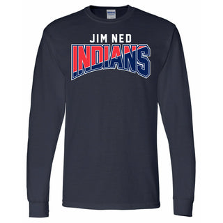 Jim Ned Indians - Split Long Sleeve T-Shirt