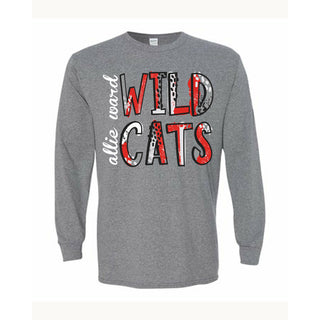 Allie Ward Wildcats - Splatter Long Sleeve T-Shirt