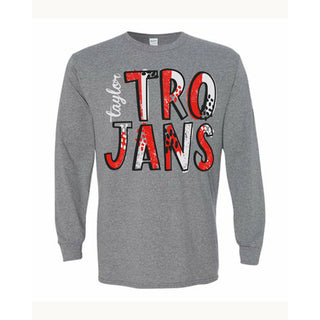 Taylor Trojans - Splatter Long Sleeve T-Shirt