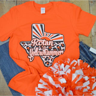 Rotan Yellowhammers - Texas Sunray T-Shirt
