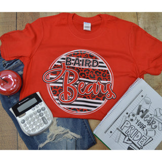 Baird Bears - Animal Print Stripe Circle T-Shirt
