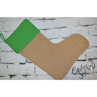 Jute Stocking with Green