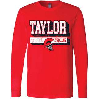 Taylor Trojans - Shadow Stripe Long Sleeve T-Shirt