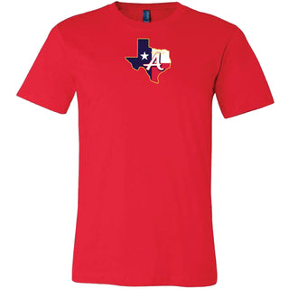 Texas Angels on Red Bella+Canvas - San Antonio Baseball